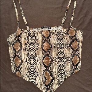 Snake Print SHEIN top
